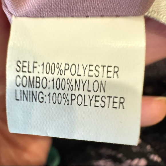 NWT Kay Unger Cocktail Dress Fit & Flare Sleeveless Pink Black Lace Size 6 - Picture 12 of 12